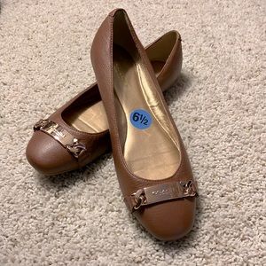 ❤️ Coach Brown Tan Ballet Flats 6.5
